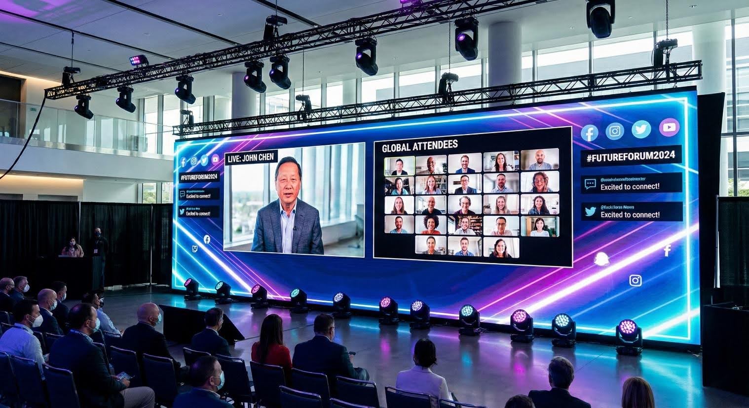 Maximizing Audience Engagement with LED Walls for Hybrid Events